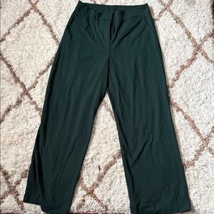 Dynamite Wide-Leg Pants in Deep Forest Green